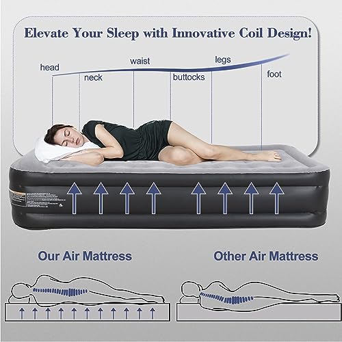 Queen Size Air Mattress with Built-in Pump C382178