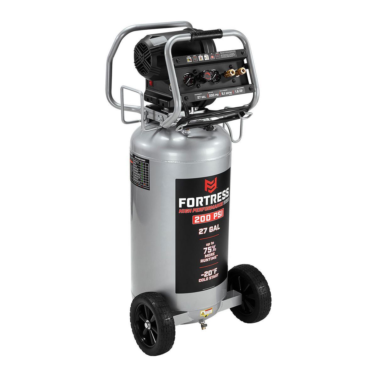 27 Gallon 200 PSI Oil-Free Vertical Air Compressor L100