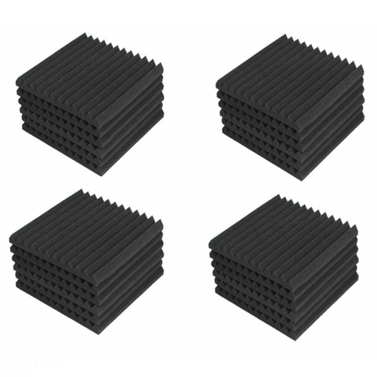 24 Pack Black Acoustic Foam Panels R77348