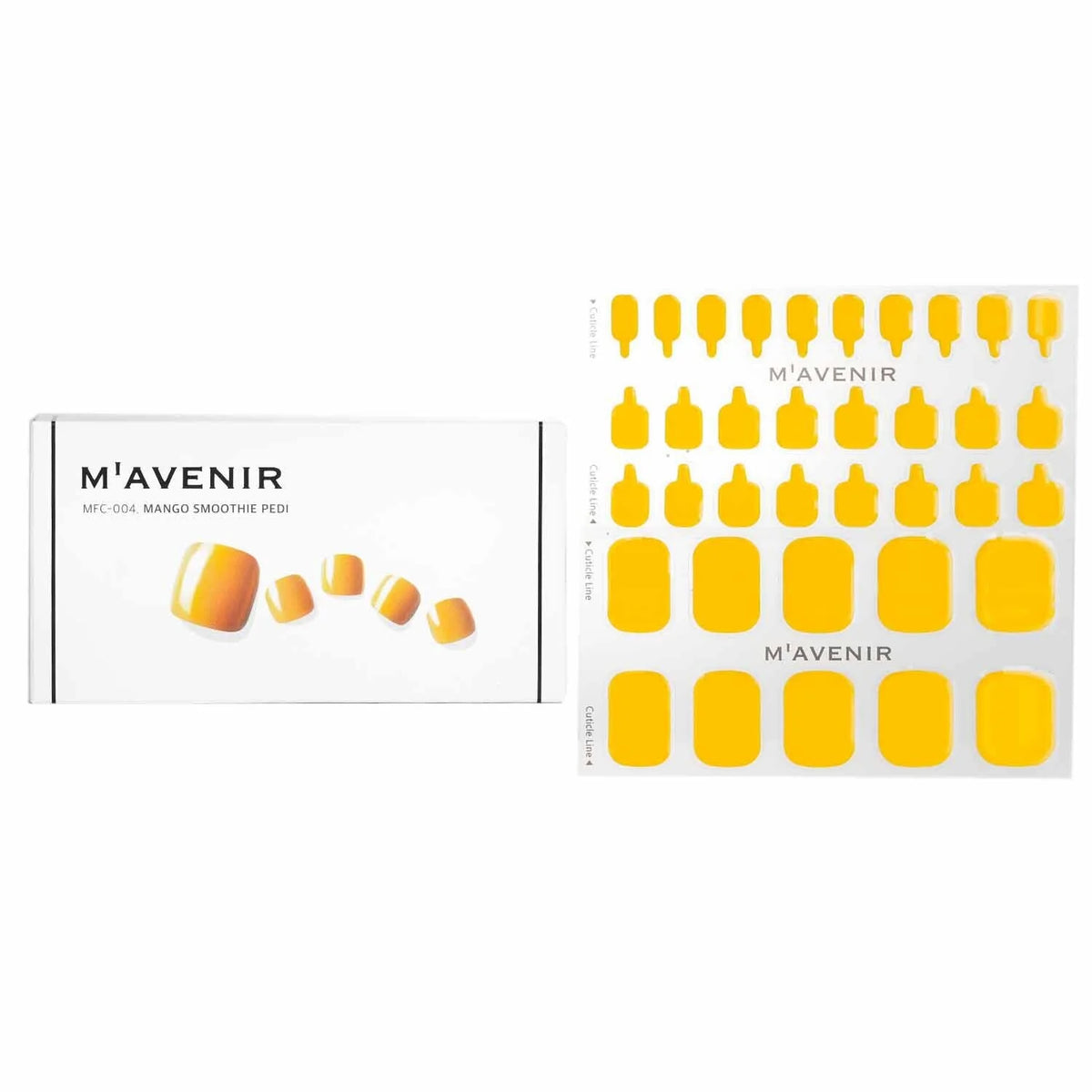 Yellow Pumpkin Nail Sticker 32pcs T919