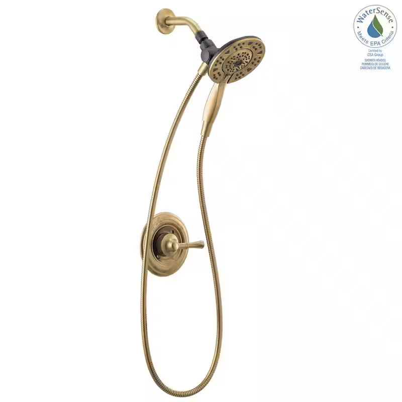 Single-Handle 4-Spray Shower Faucet in Champagne Bronze R708802