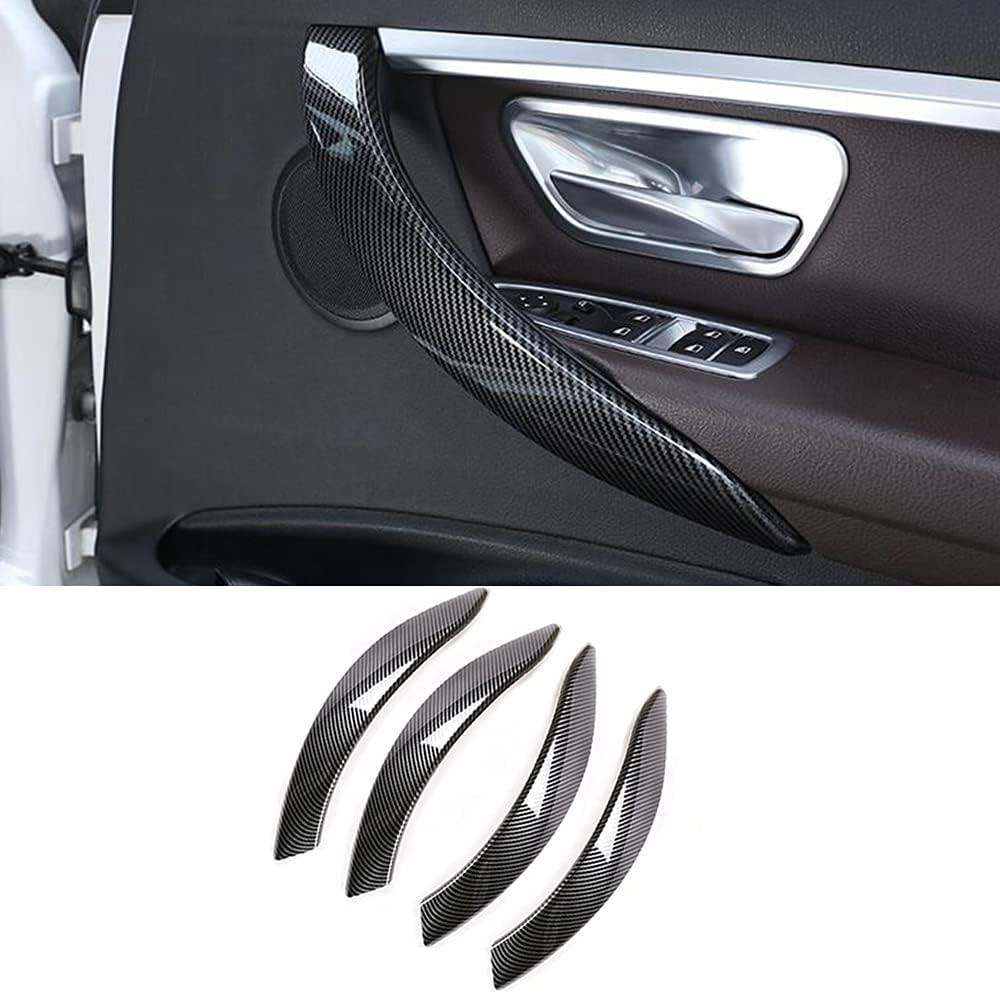 Carbon Fiber Color Car Door Handle Cover Pack of 2 B1472