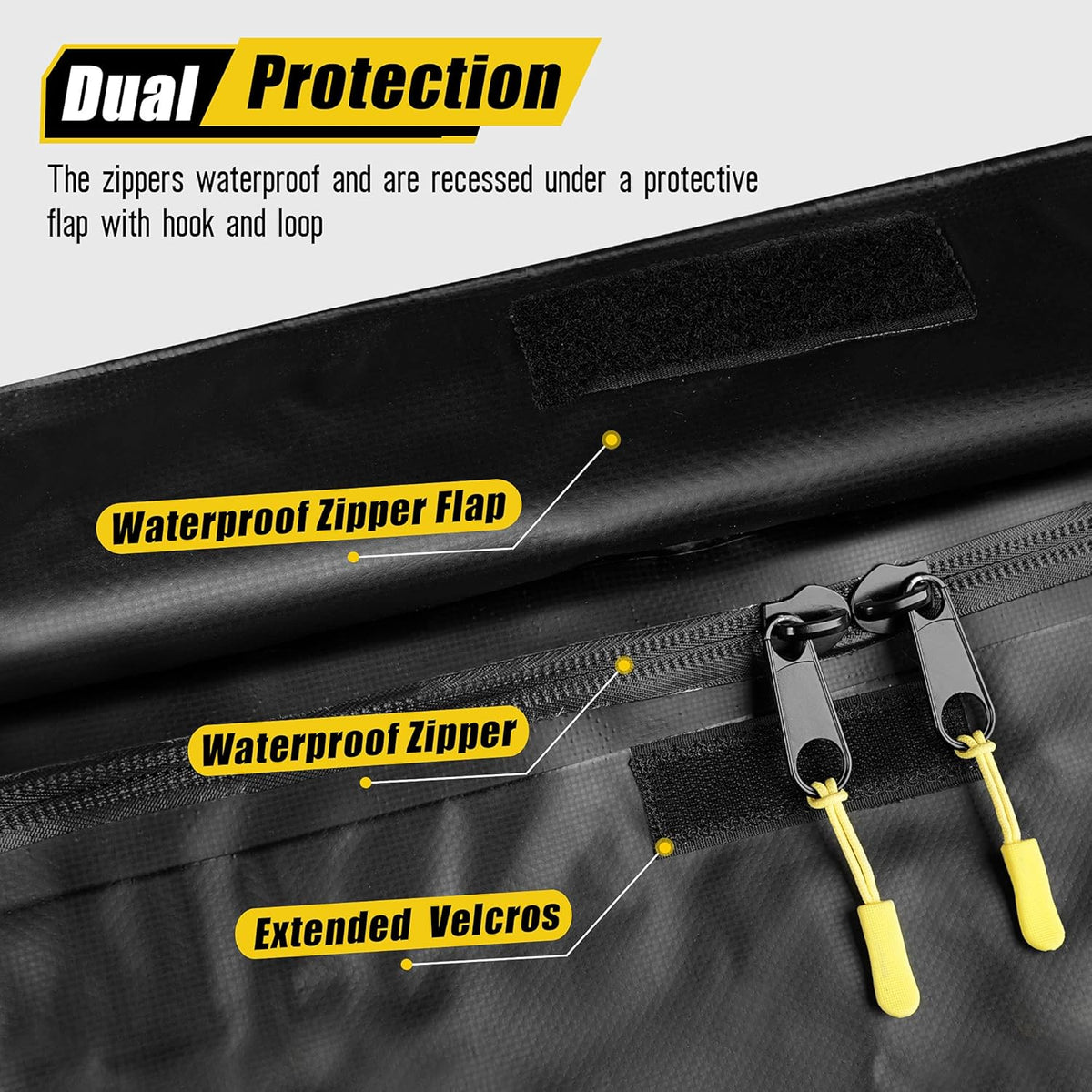 Waterproof Rooftop Cargo Carrier Bag with 6 Door Hook Straps K3348