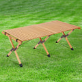 4ft Foldable Wooden Picnic Table with Carry Bag B998639