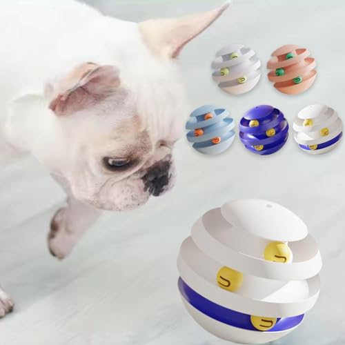 3 Tier Cat Turntable Tumbler Toy with Moving Balls (deep Blue) P68994