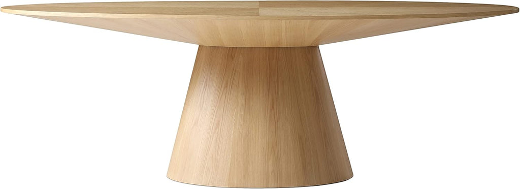 White Oak Wood Oval Dining Table H329194