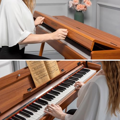 Weighted Digital Piano with Hammer-Action Keyboard V1585