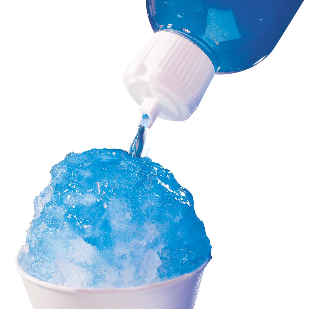 3 16-Ounce Snow Cone Syrups with 20 Spoon Straws H9530