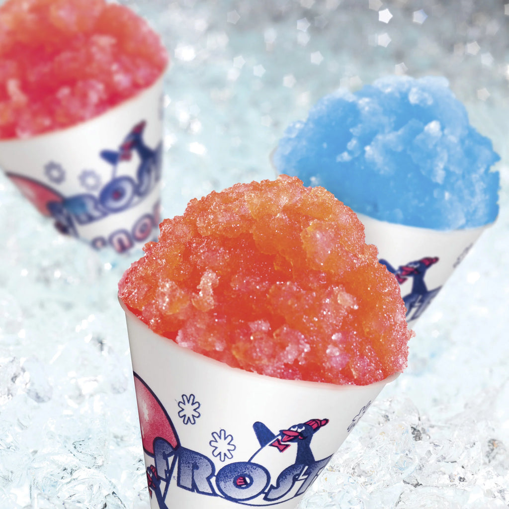3 16-Ounce Snow Cone Syrups with 20 Spoon Straws H9530