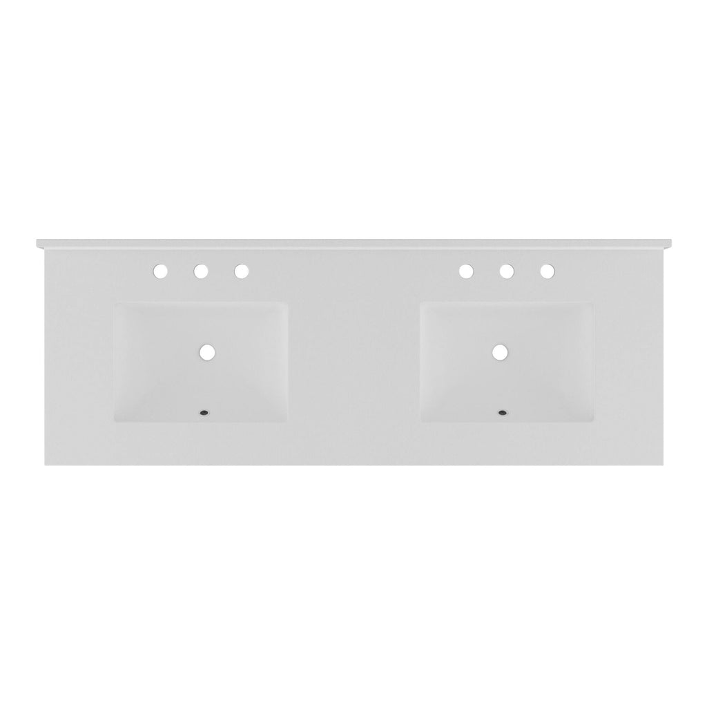 61x22 Quartz Vanity Top with Backsplash G462