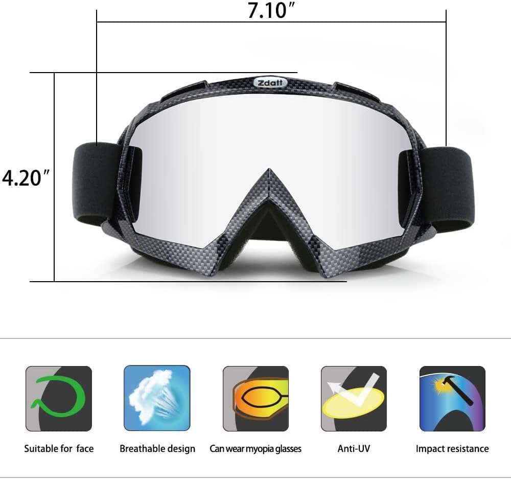 Motocross Goggles with UV Protection J867