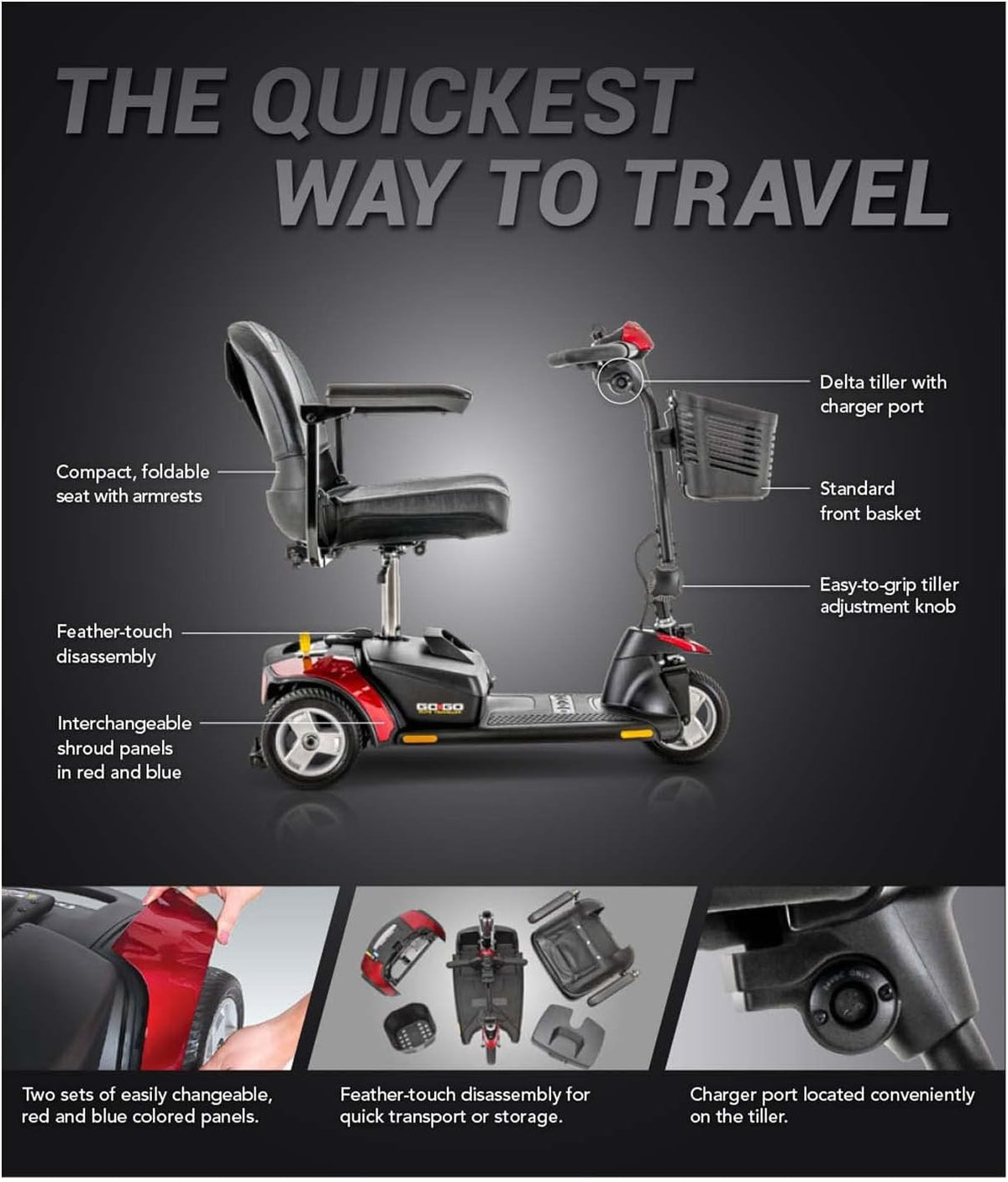 3-Wheel Electric Mobility Scooter V919312