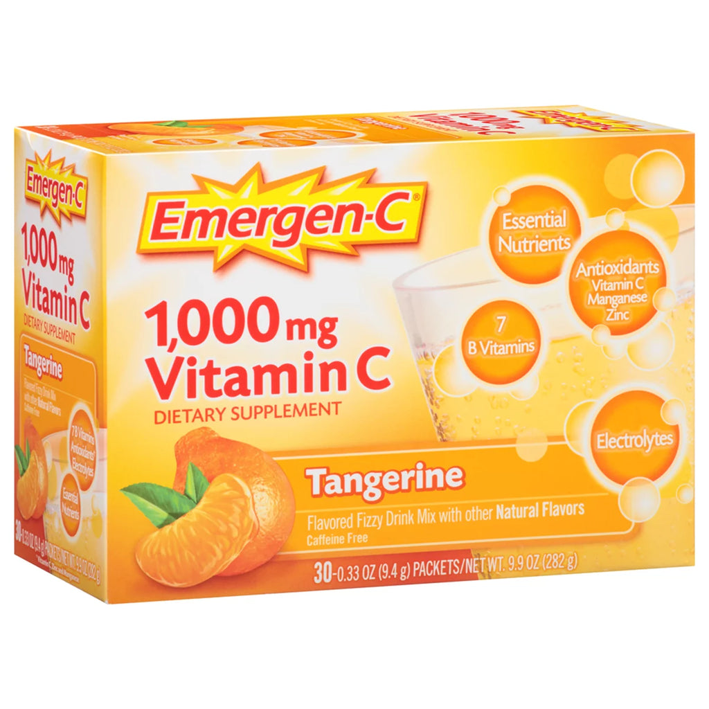 30 Count Tangerine Flavor Dietary Supplement Drink Mix with 1000 mg Vitamin C, 0.33 Ounce Packets K86304