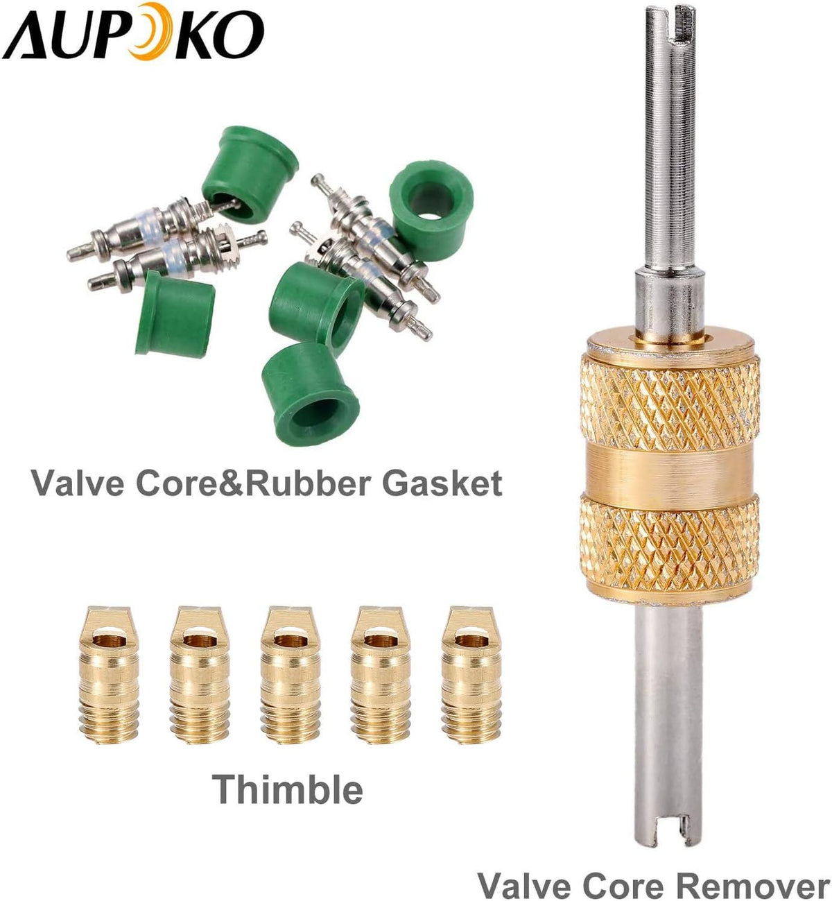 R1234YF Quick Couplers Kit with R12 R22 to R134A Adapters and Valve Core Remover E444049