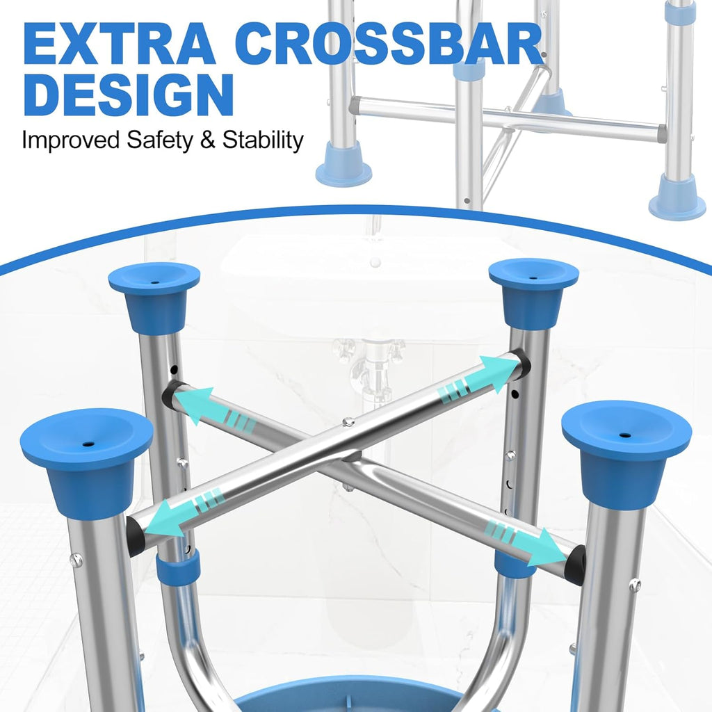 400LB Stainless Steel Round Shower Chair S2490