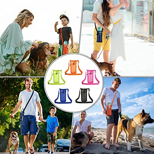 Sling Bag with Water Bottle Holder 25/32/40 Oz Water Bottle Carrier with Strap and Phone Pocket Water Bottle Pouch D303676