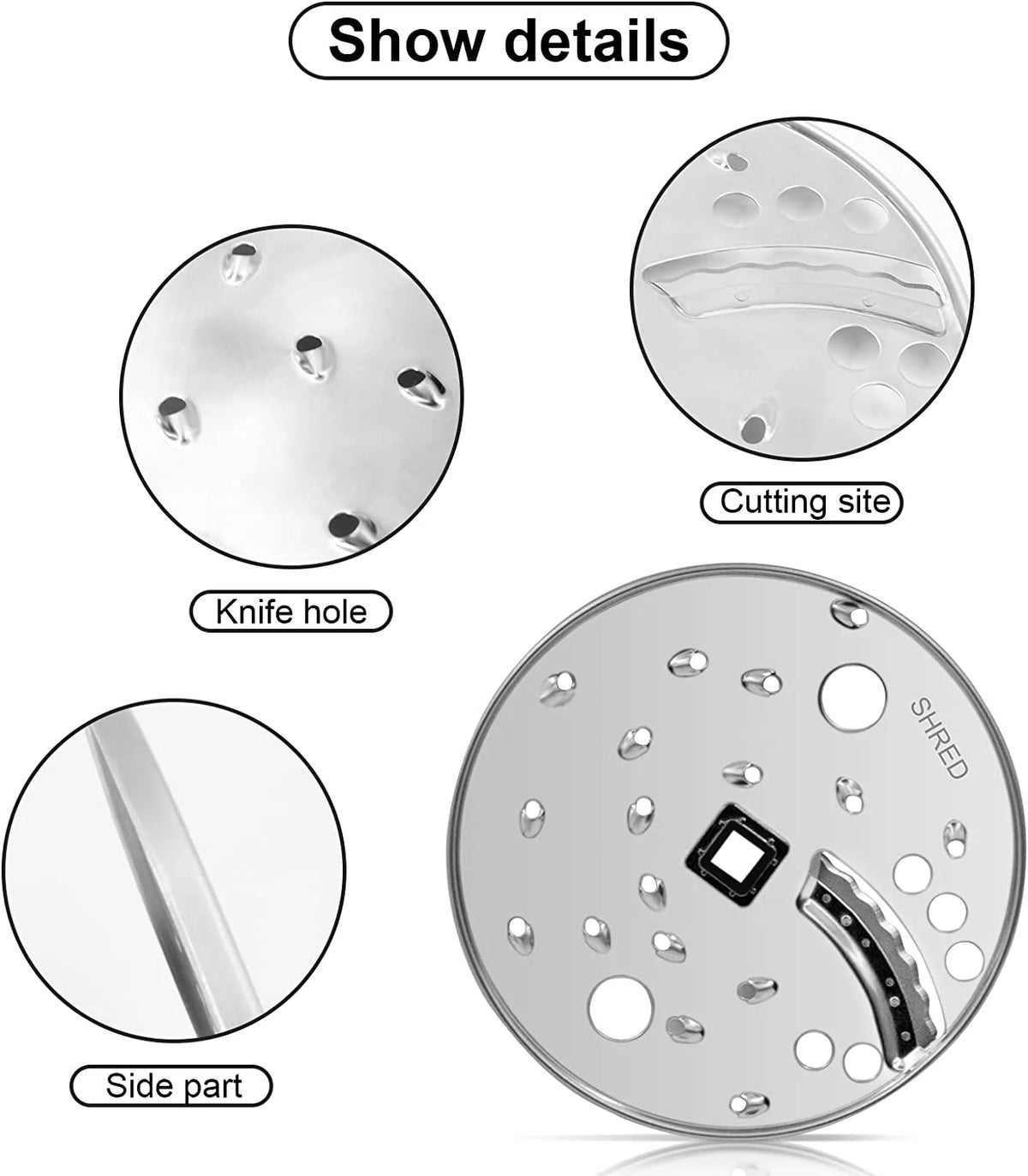 Replacement Slice Shred Disc Blade for Food Processor D434