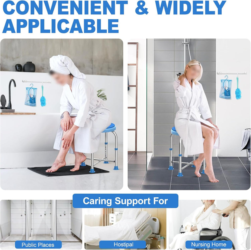 400LB Stainless Steel Round Shower Chair S2490