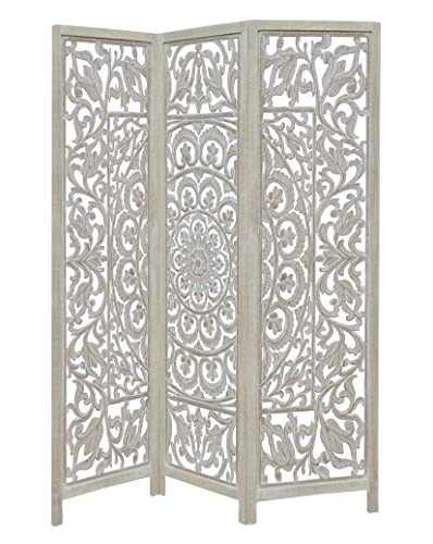 4 Panel Folding Wood Room Divider C536
