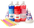 3 16-Ounce Snow Cone Syrups with 20 Spoon Straws H9530