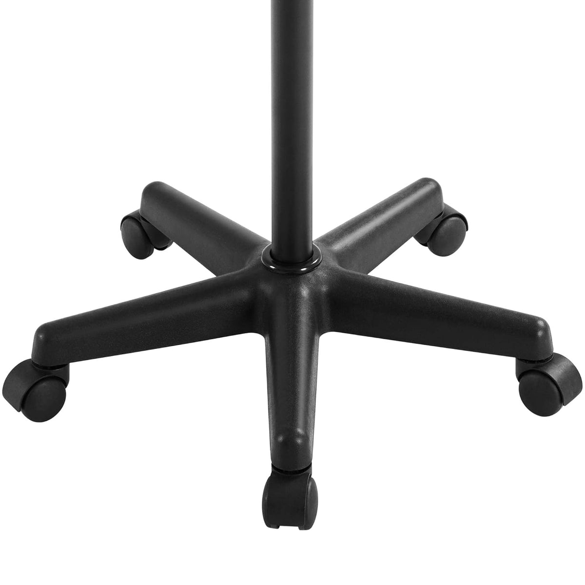 Black Rolling Aluminum Utility Cart with 5 Casters E3412