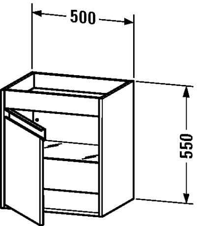 White Matt Low Cabinet C600