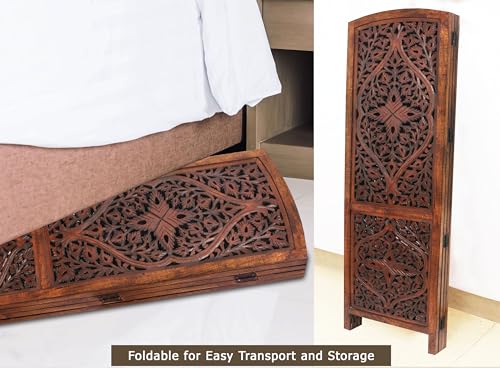 4 Panel Folding Wood Room Divider C536