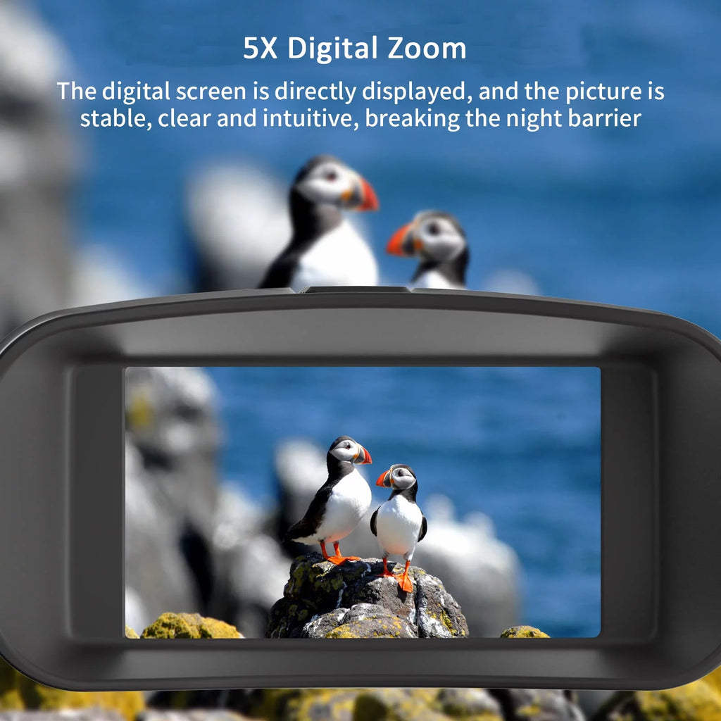 Night Vision Binoculars with 32GB SD Card 36MP 4K 5x Zoom W5772