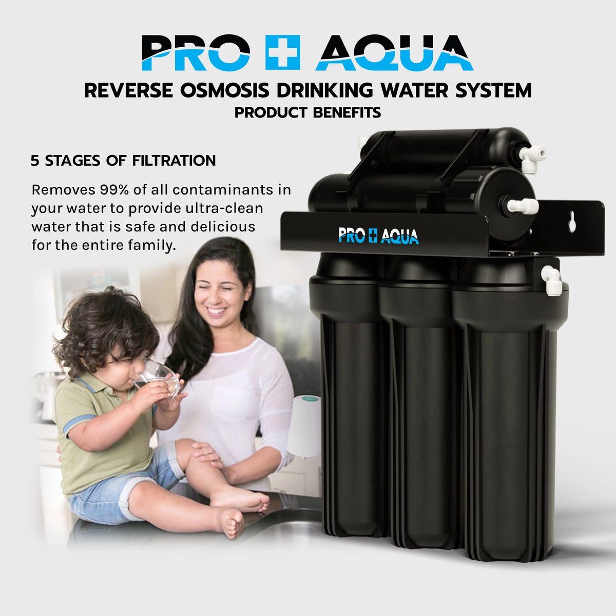 Whole House Water Filter Softener Bundle with Reverse Osmosis Drinking System Z239