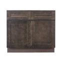 Assembled 39 in. x 34.5 in. x 24 in. Sink Base Cabinet with 2 Doors in Vintage Charcoal R41428