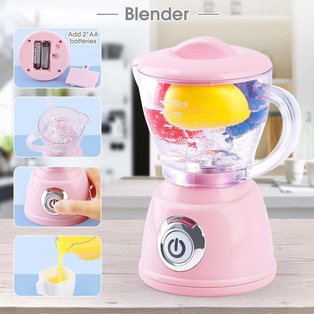Toy Kitchen Set with Blender, Coffee Maker, Mixer, Toaster R414483