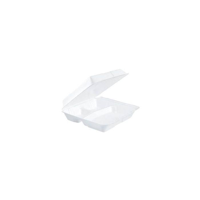 White Foam Hinged Lid Container C699549