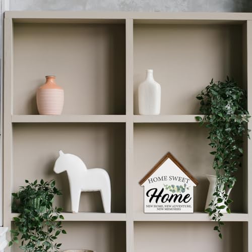 House Shaped Wooden Block Sign I351