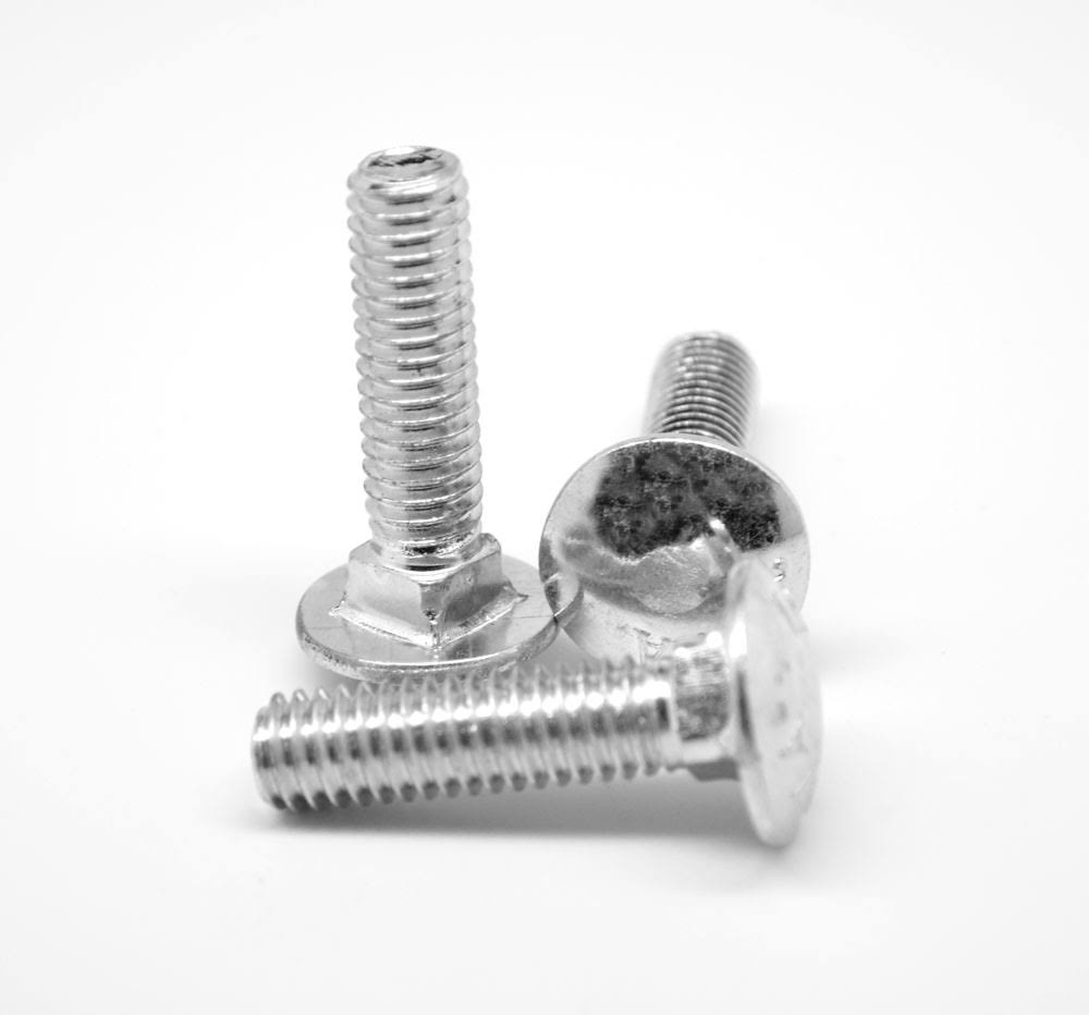 3/8x22-16 x 1 3/4x22 Coarse Thread Grade A Carriage Bolt Zinc Plated X955