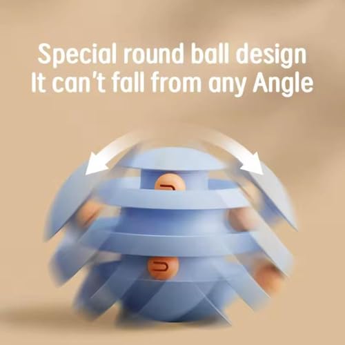 3 Tier Cat Turntable Tumbler Toy with Moving Balls (deep Blue) P68994