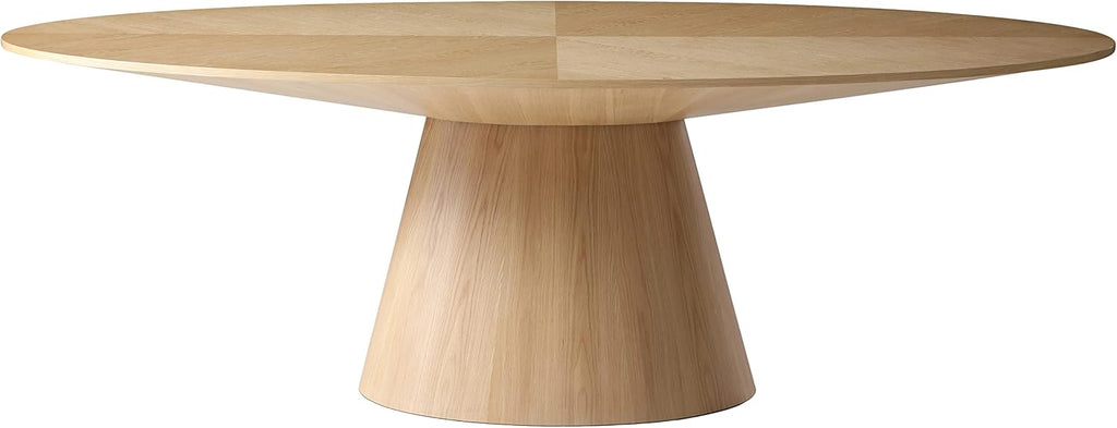 White Oak Wood Oval Dining Table H329194