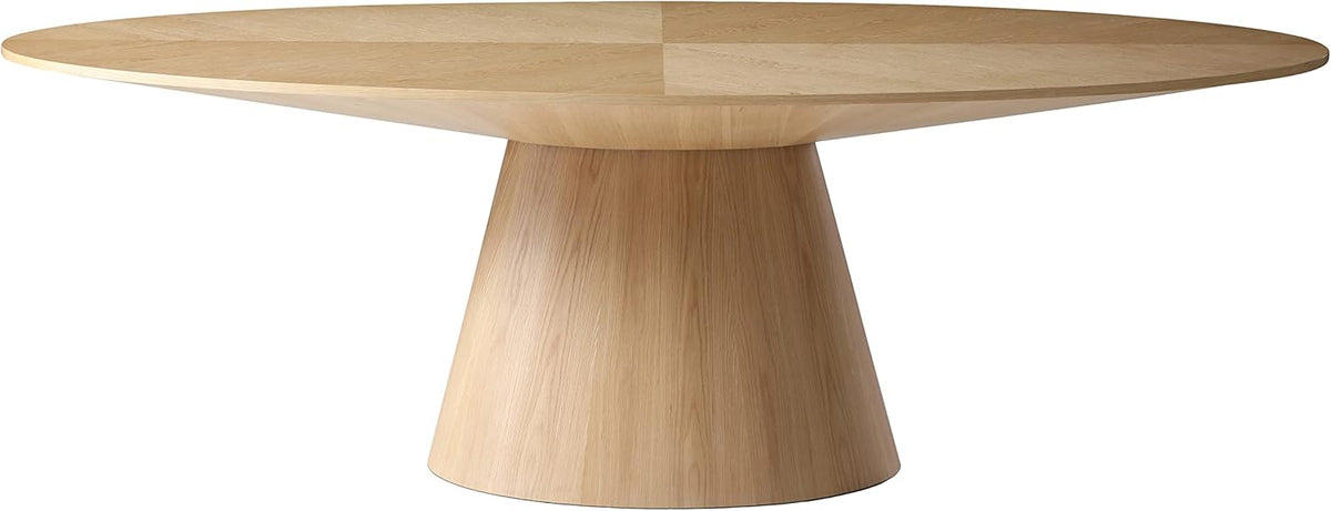 White Oak Wood Oval Dining Table H329194