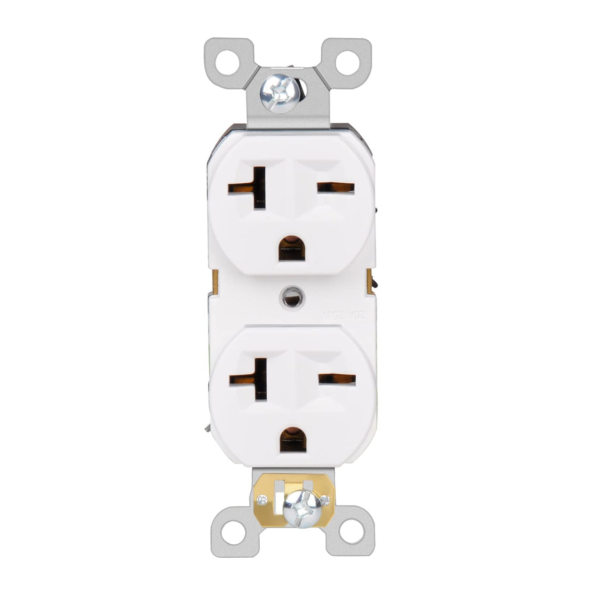 20Amp 250V White 2-Pack Electrical Receptacle Outlets H682051
