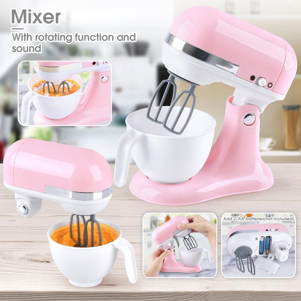 Toy Kitchen Set with Blender, Coffee Maker, Mixer, Toaster R414483