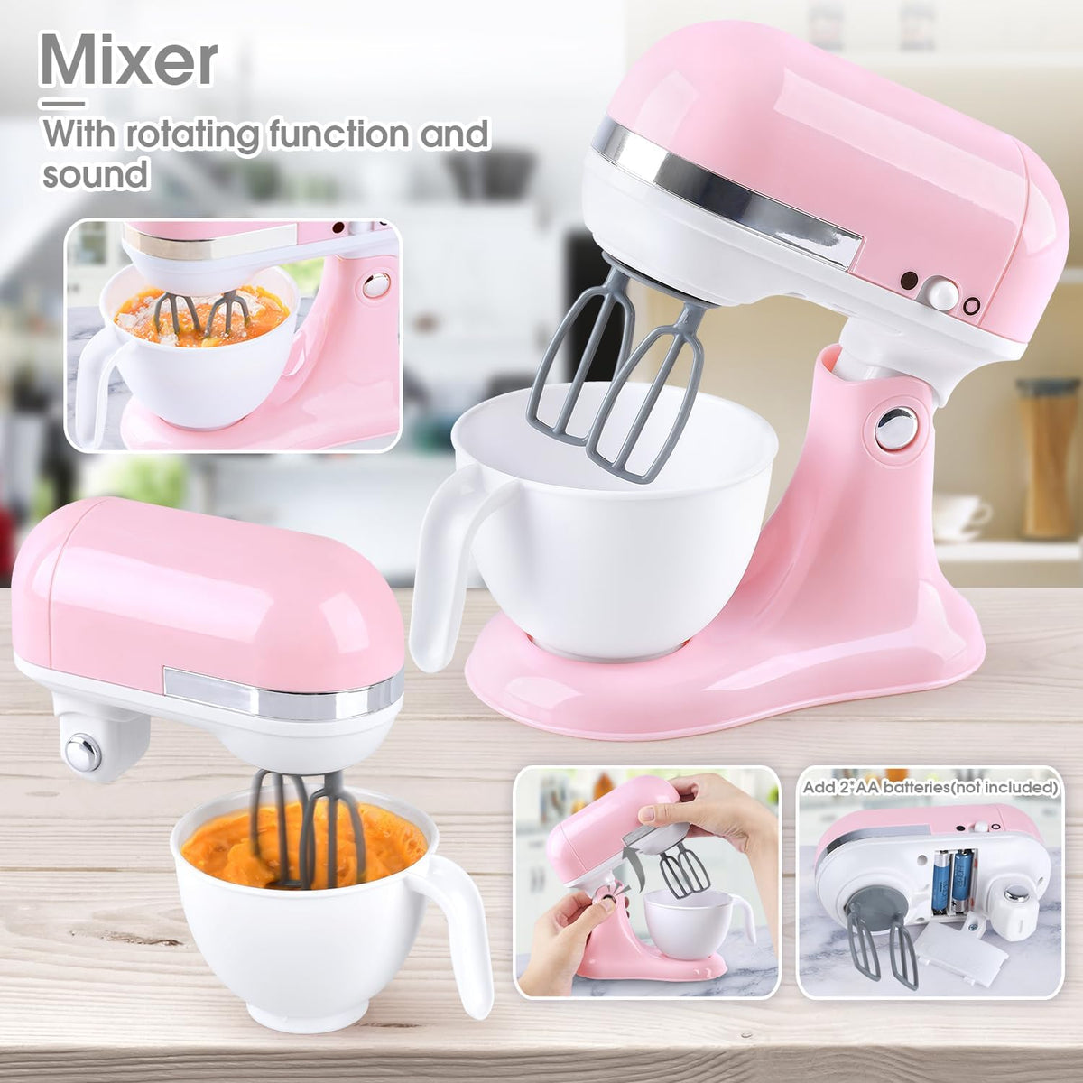 Toy Kitchen Set with Blender, Coffee Maker, Mixer, Toaster R414483