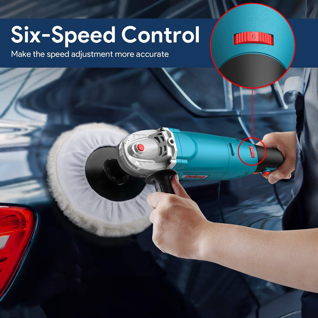 1200W Variable Speed Rotary Car Polisher J413