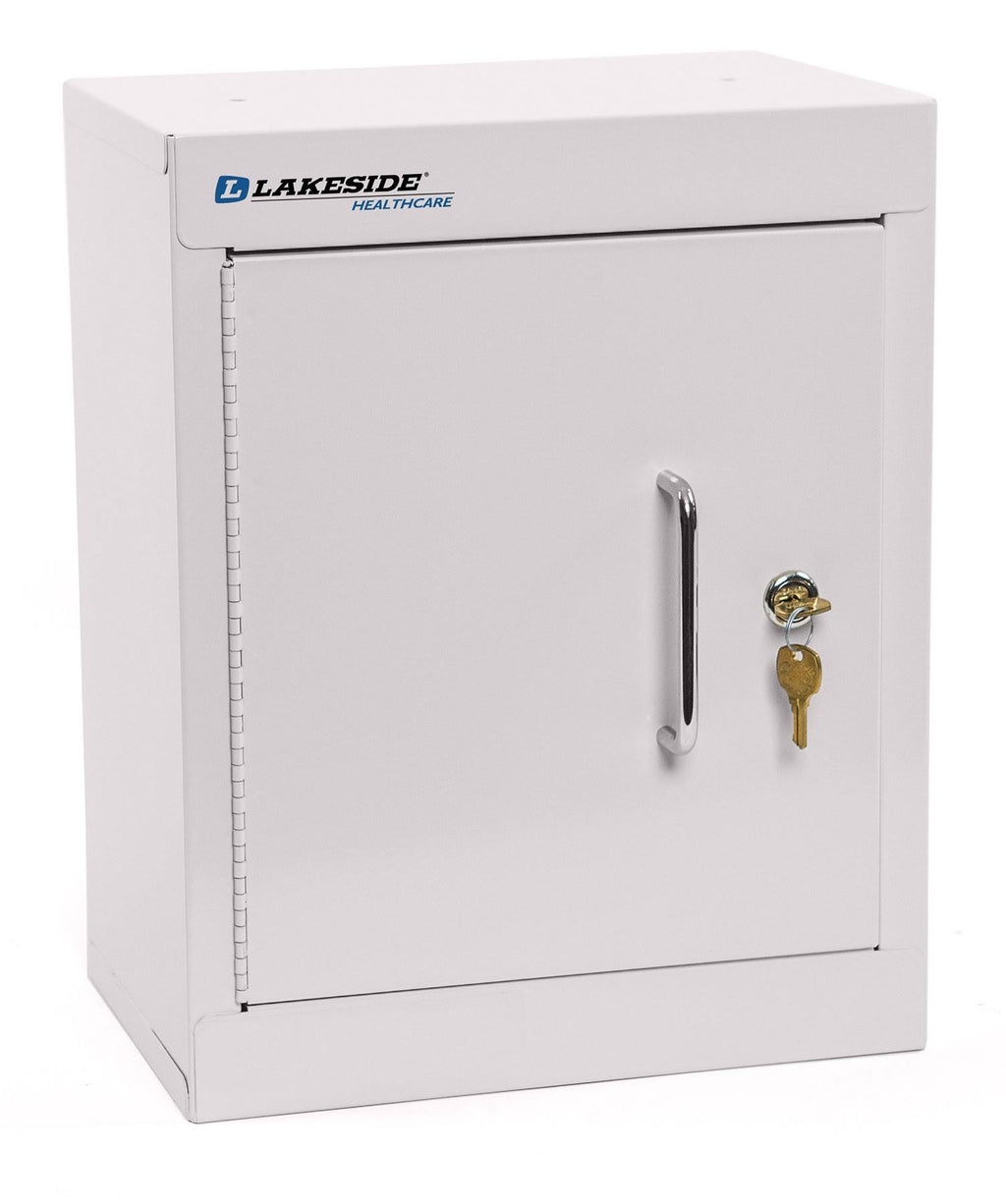 Beige Double Door Locking Cabinet with Adjustable Shelf E21057