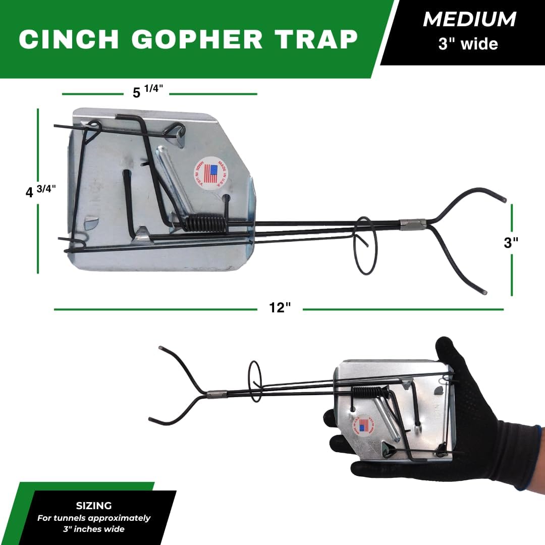Medium Size Gopher Trap (3 Pack) F379