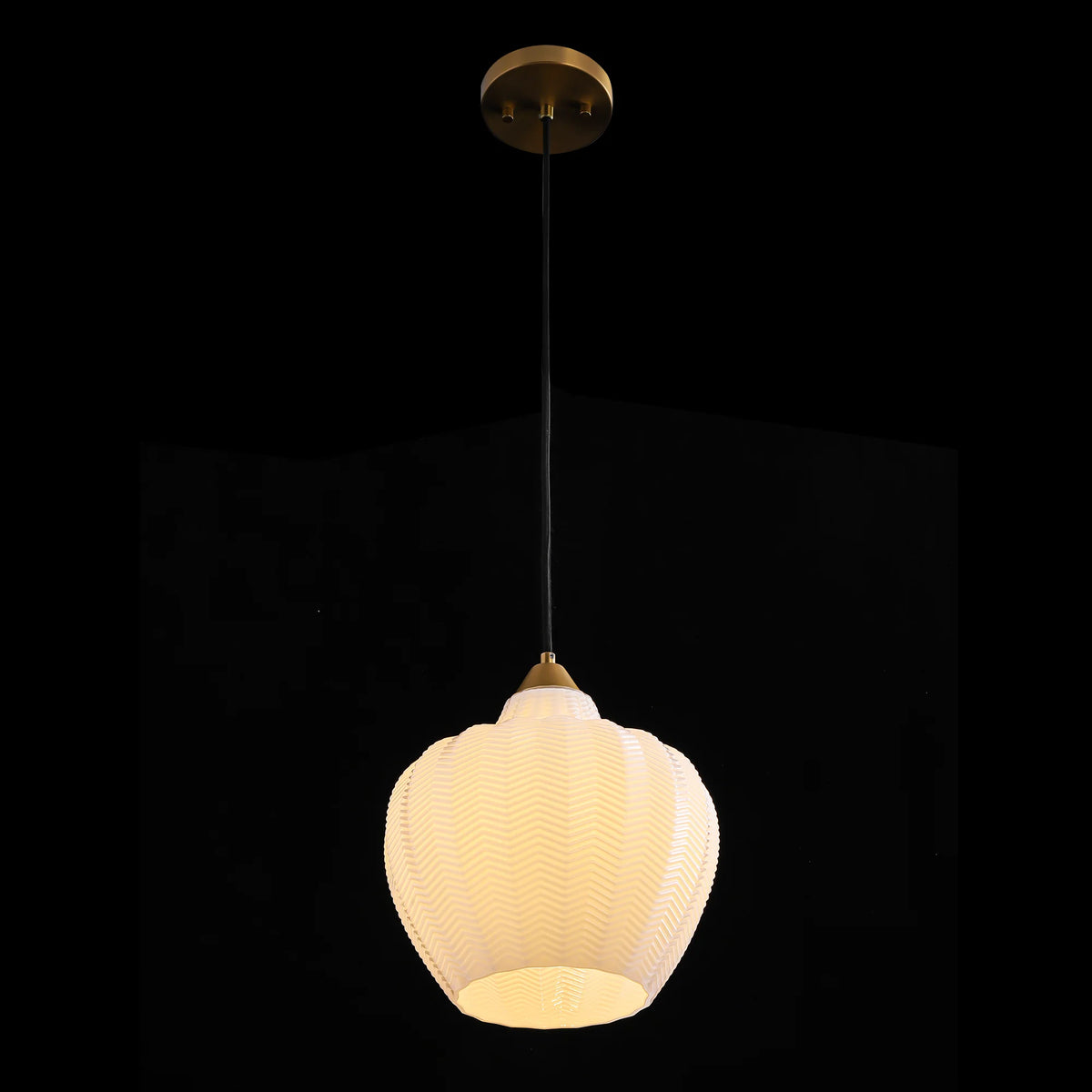 Textured Frosted Glass Pendant L617234