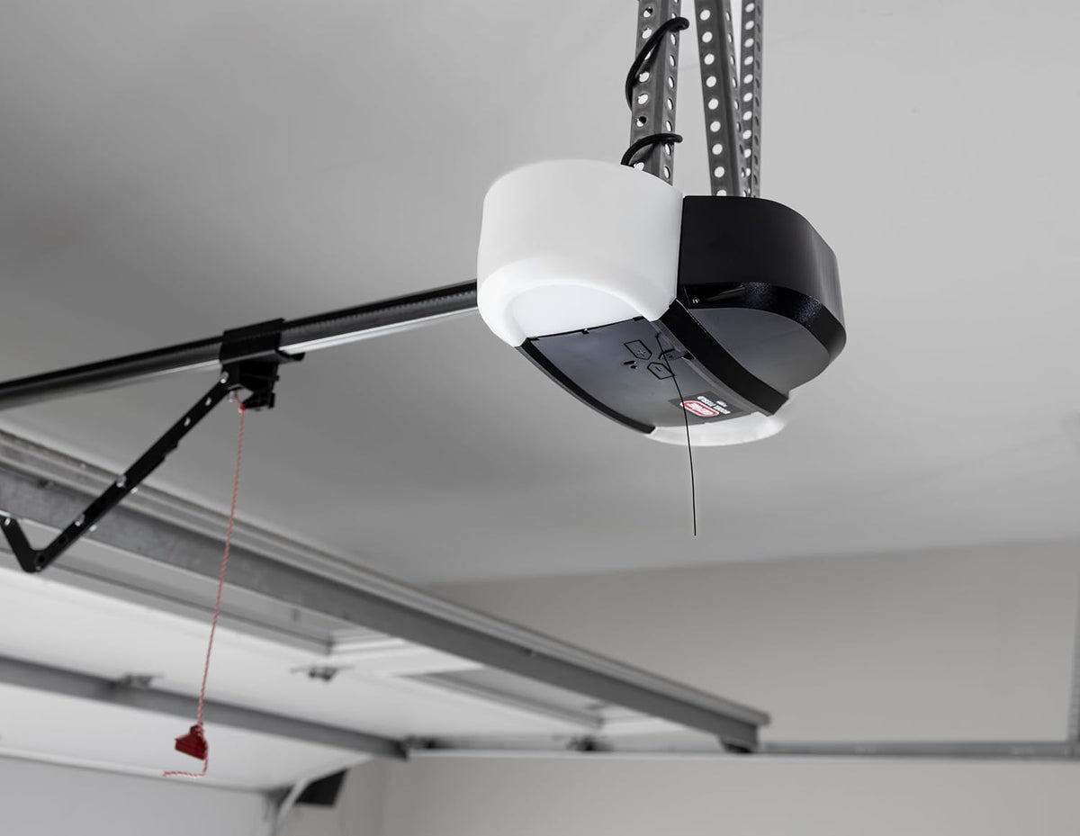 Smart Garage Door Opener with WiFi and Battery Backup, Black/White V2234