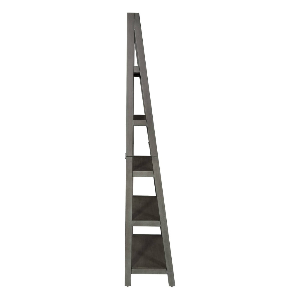 Grey Wash Ladder Bookcase S758