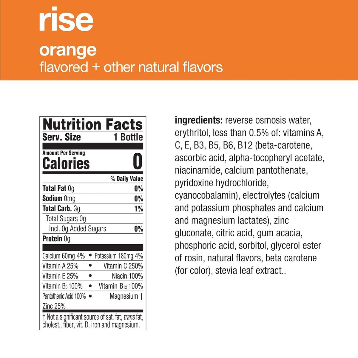 16.9 Fl Oz Pack of 24 Electrolyte Enhanced Orange Water R5680