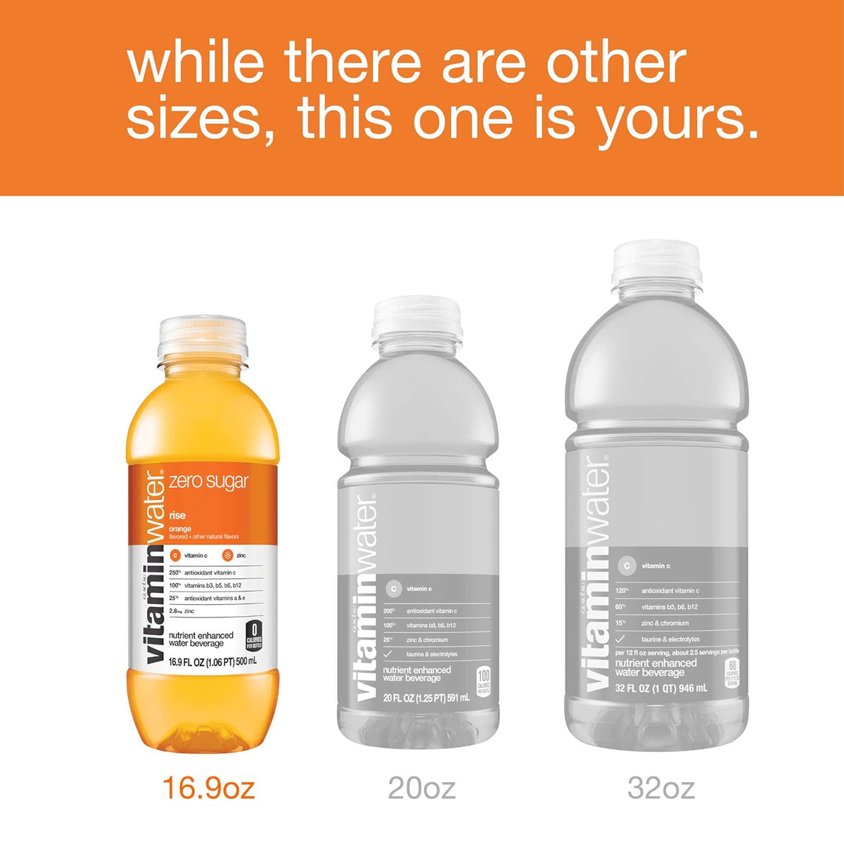 16.9 Fl Oz Pack of 24 Electrolyte Enhanced Orange Water R5680