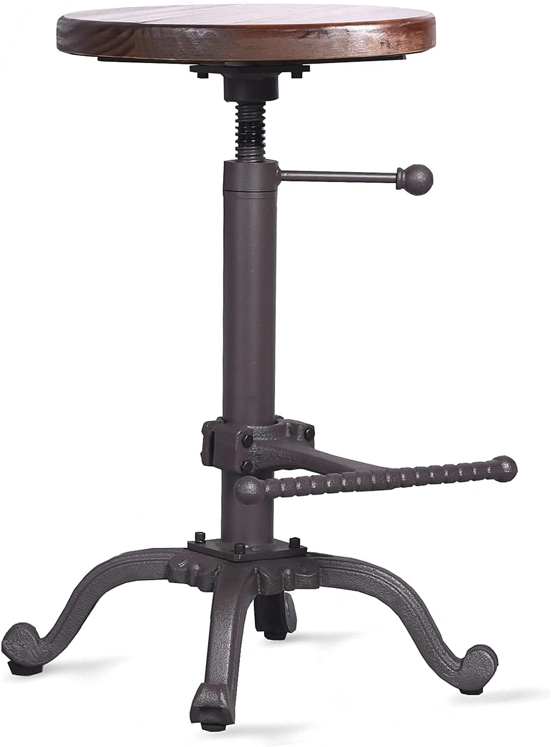 Rustic Swivel Adjustable 22-26 Bar Stool K8338