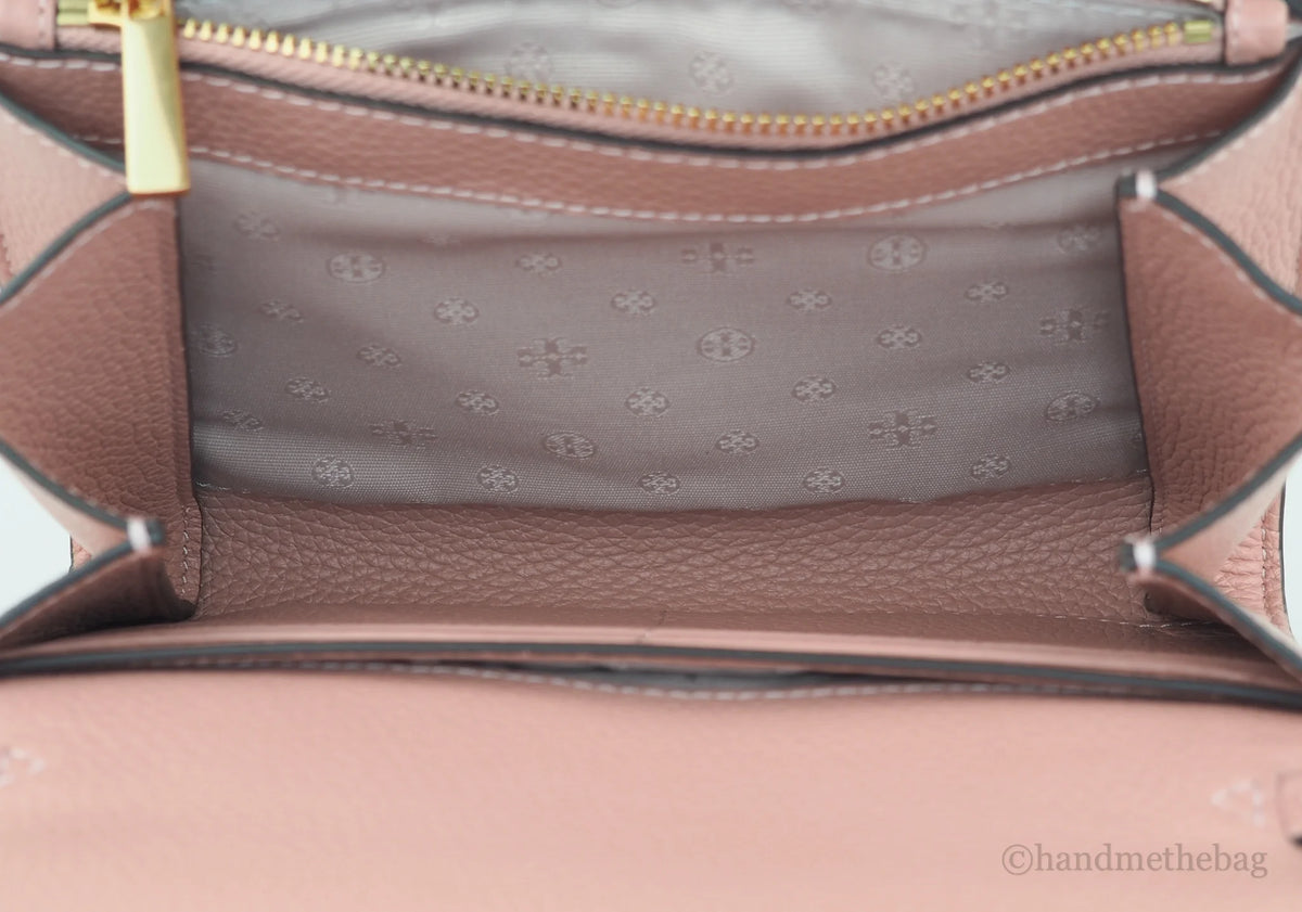 Pink Pebbled Leather Chain Crossbody Bag B964481